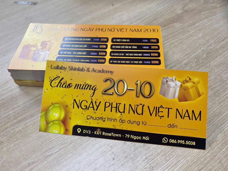 Voucher – Phiếu quà tặng