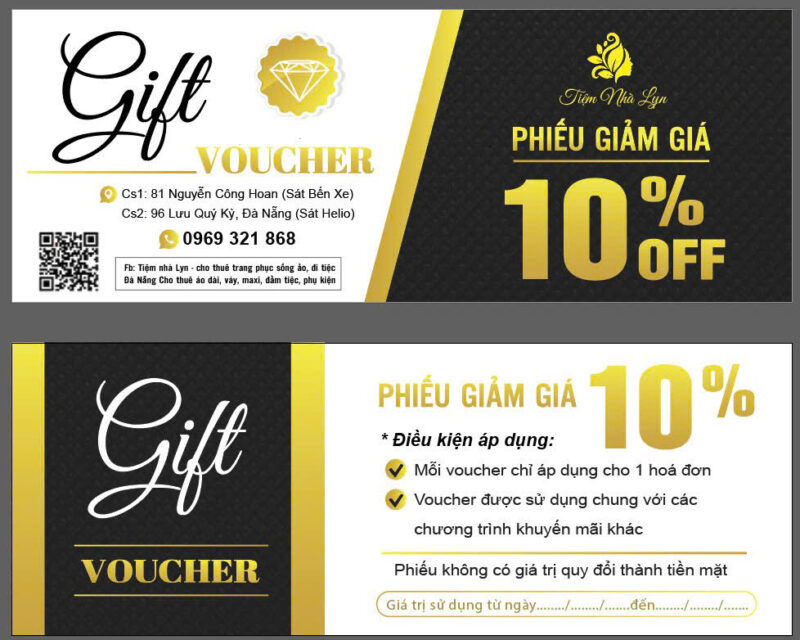 Voucher – Phiếu quà tặng