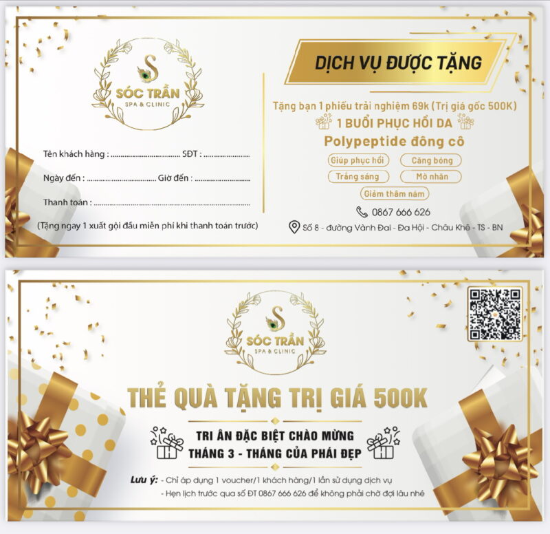 Voucher – Phiếu quà tặng