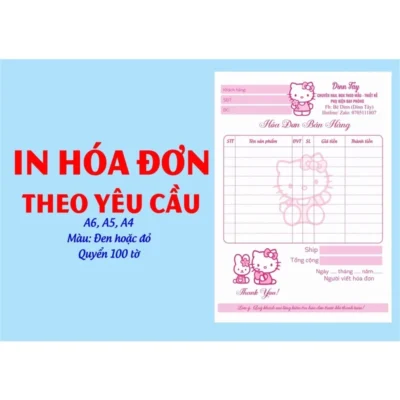 Hóa đơn in theo yêu cầu